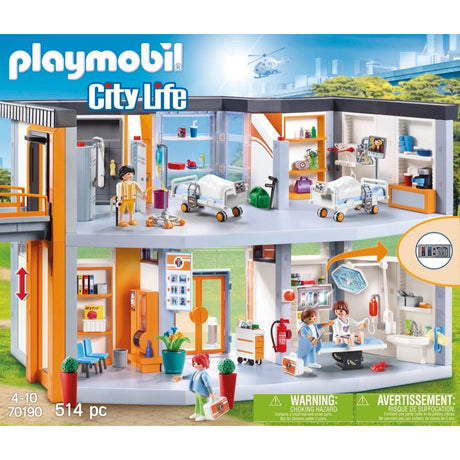PLAYMOBIL 70190 Großes Krankenhaus mit Einrichtung