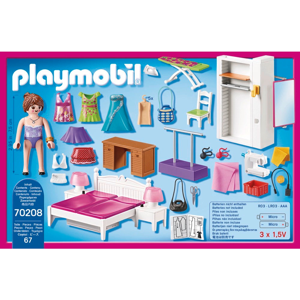 PLAYMOBIL 70208 Schlafzimmer mit Nähecke