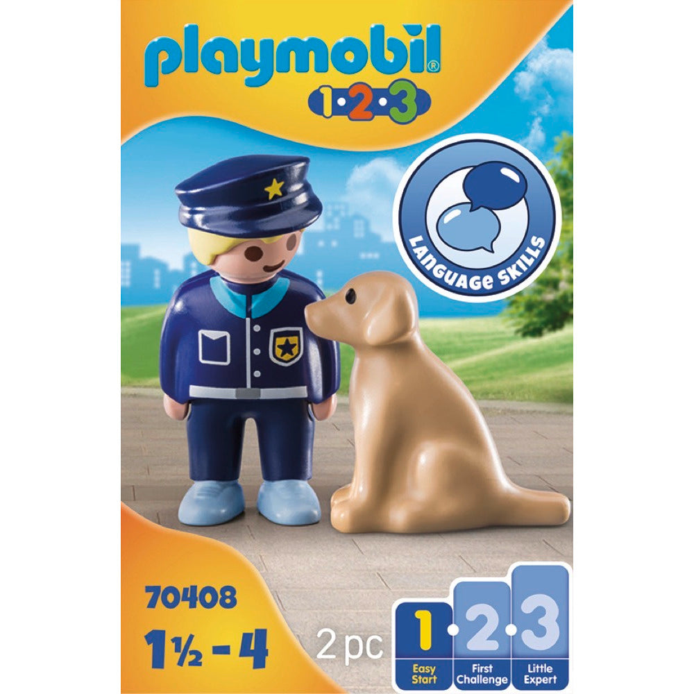 PLAYMOBIL 70408 Polizist mit Hund