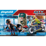 PLAYMOBIL 70572 Polizei-Motorrad: Verfolgung des Geldräubers