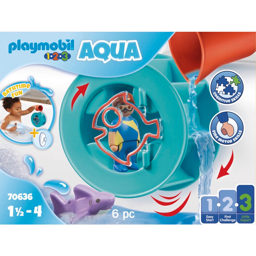 PLAYMOBIL 70636 Wasserwirbelrad mit Babyhai