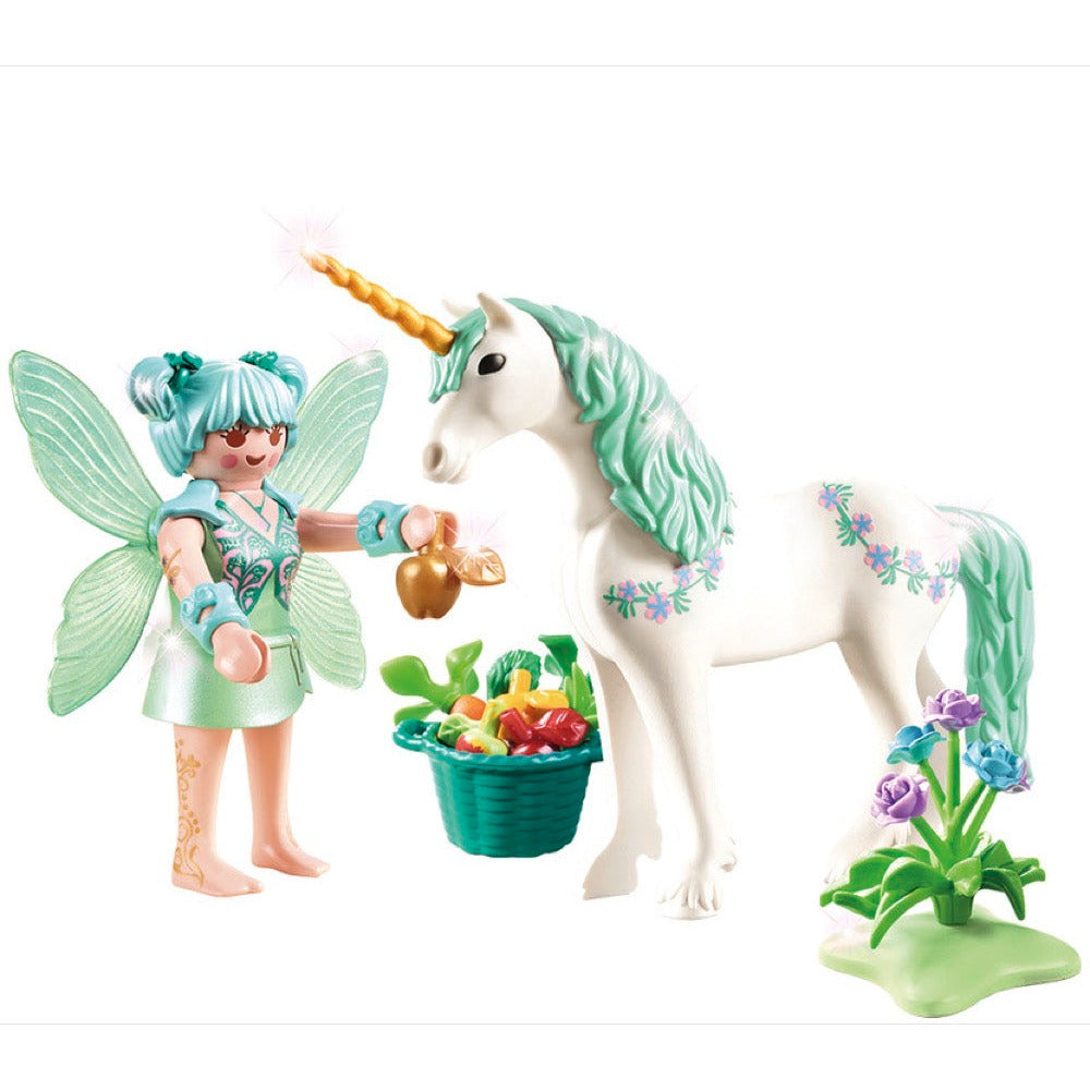 PLAYMOBIL 70655 Einhorn mit Fütter-Fee