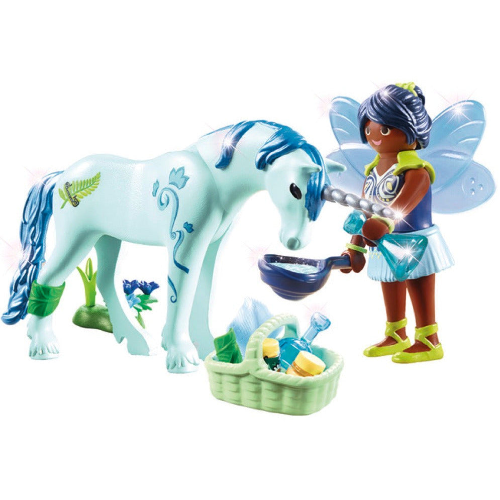 PLAYMOBIL 70656 Einhorn mit Heiler-Fee