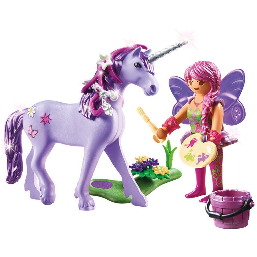 PLAYMOBIL 70657 Einhorn mit Schmück-Fee