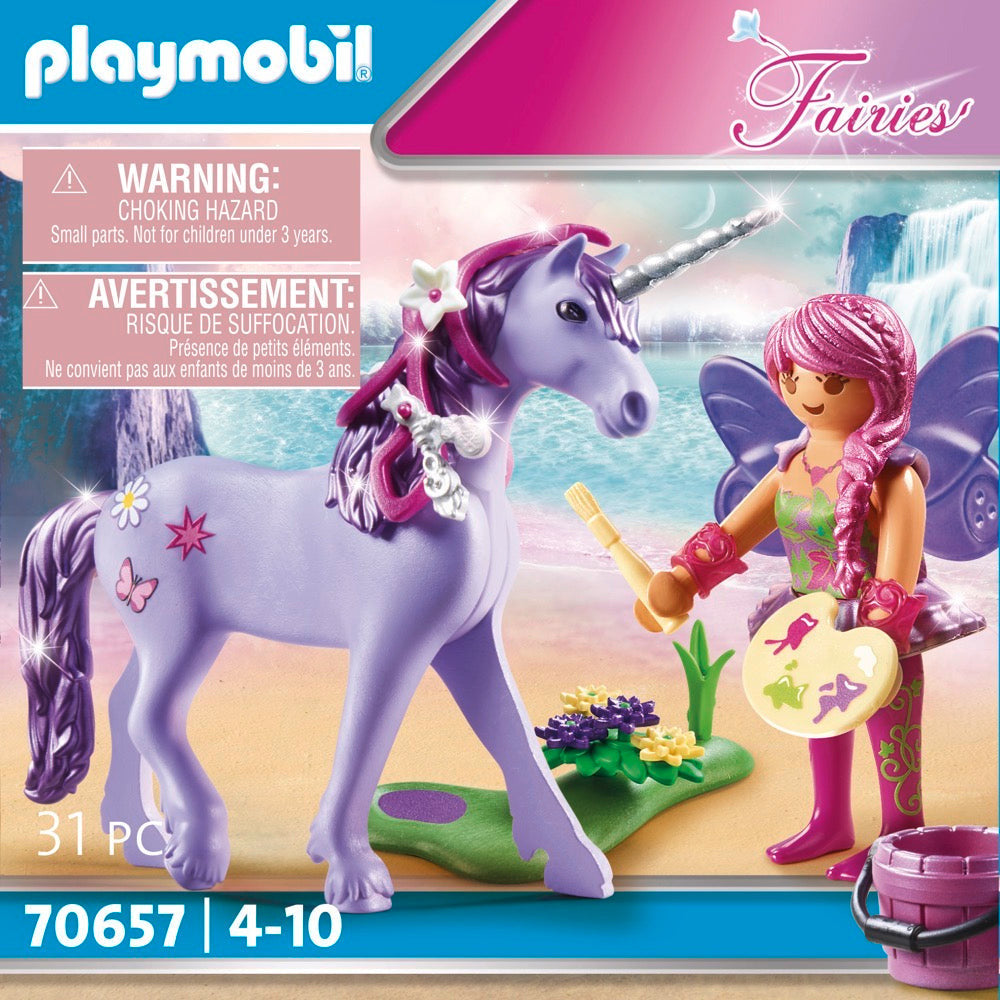 PLAYMOBIL 70657 Einhorn mit Schmück-Fee