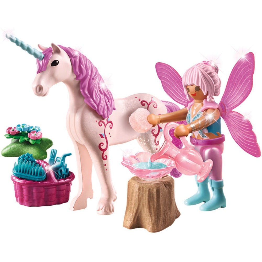 PLAYMOBIL 70658 Einhorn mit Pflege-Fee