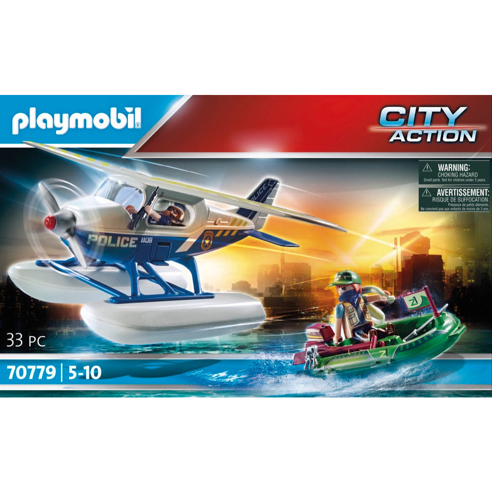 PLAYMOBIL 70779 Polizei-Wasserflugzeug: Schmuggler-Verfolgung