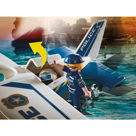 PLAYMOBIL 70779 Polizei-Wasserflugzeug: Schmuggler-Verfolgung