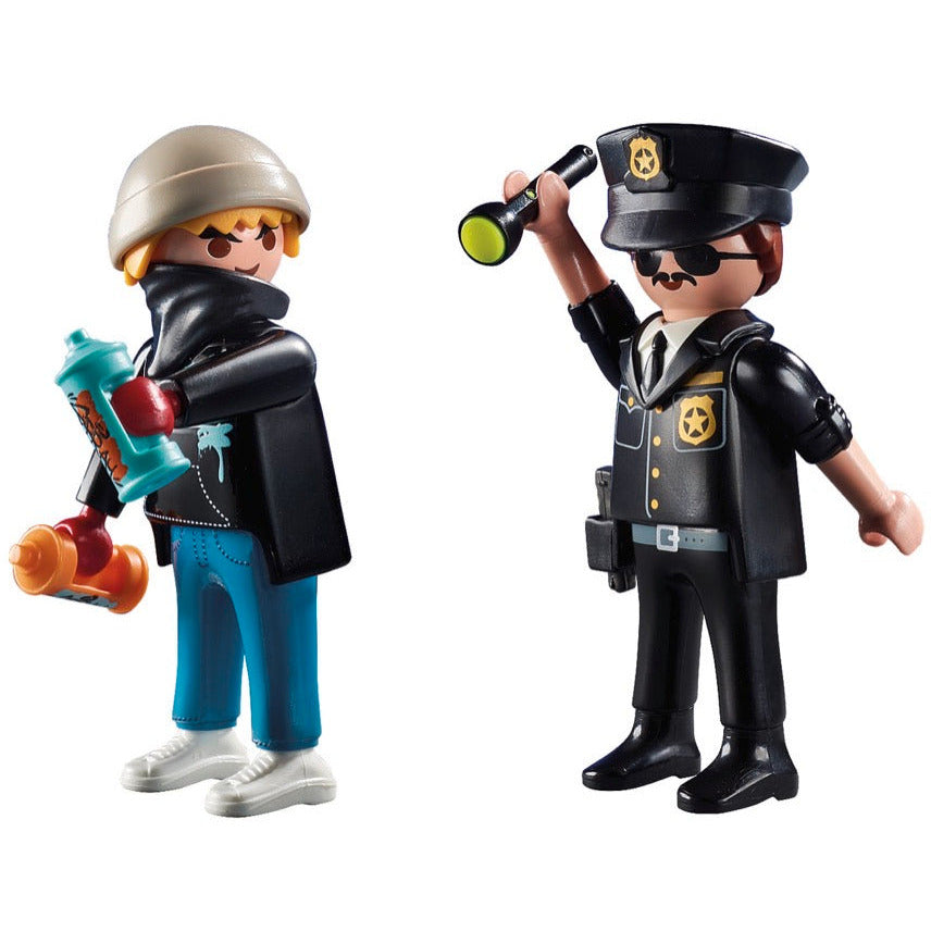 PLAYMOBIL 70822 DuoPack Polizist und Sprayer