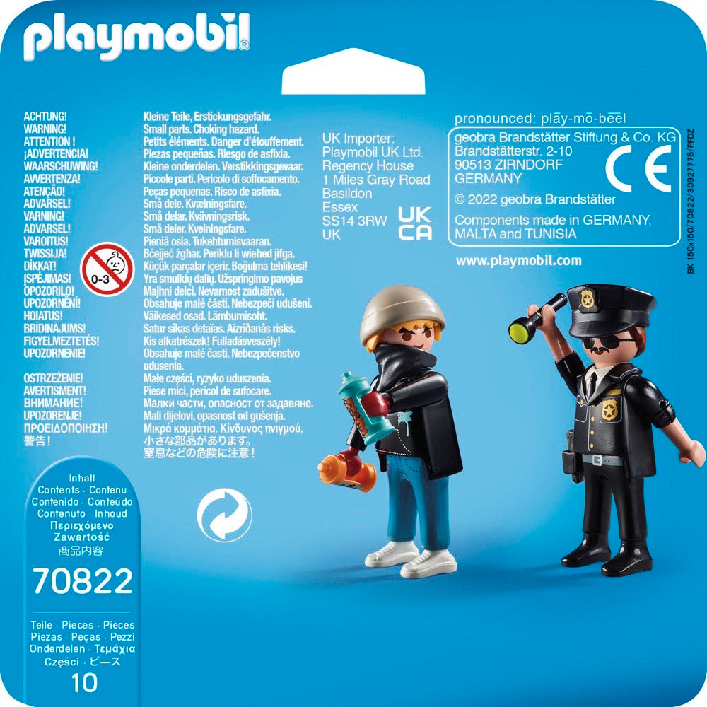 PLAYMOBIL 70822 DuoPack Polizist und Sprayer