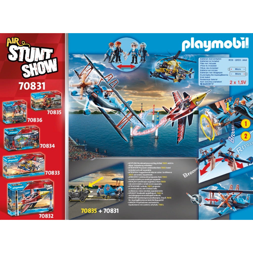 PLAYMOBIL 70831 Air Stuntshow Doppeldecker "Phönix"