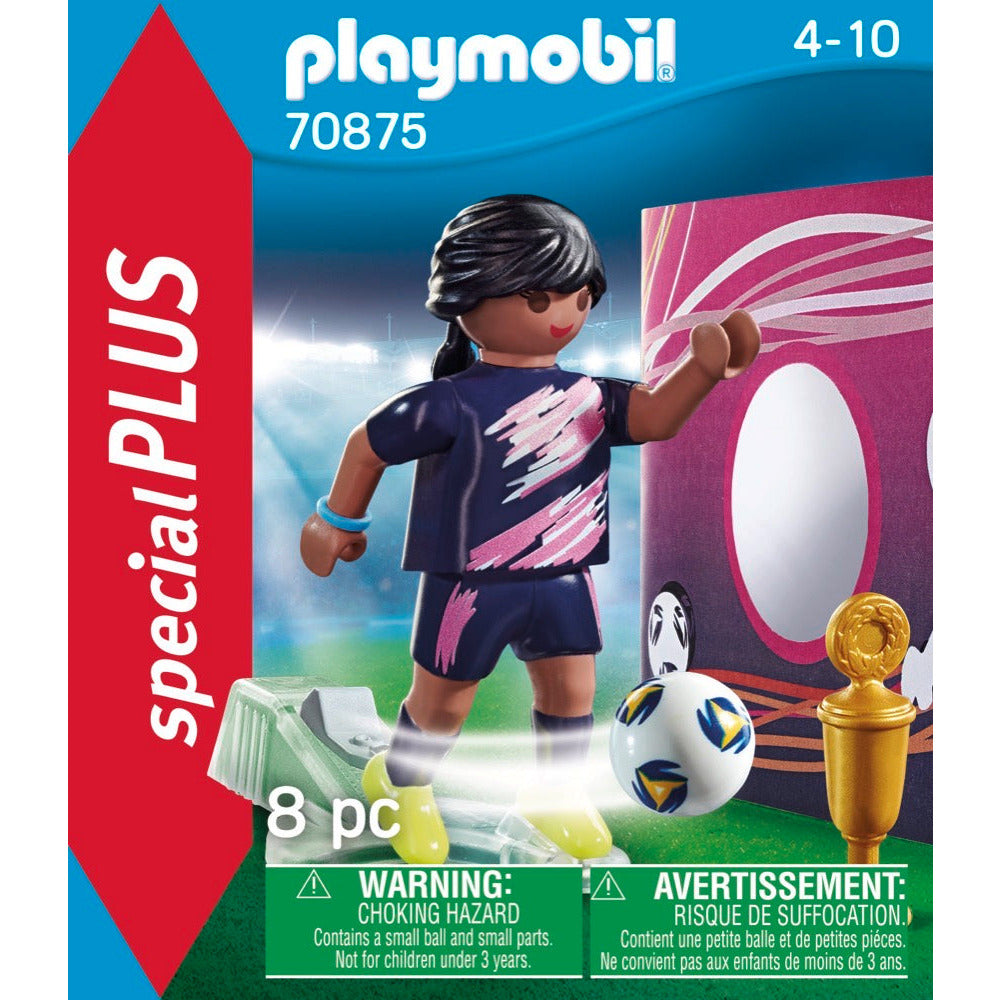 PLAYMOBIL 70875 Fußballerin mit Torwand