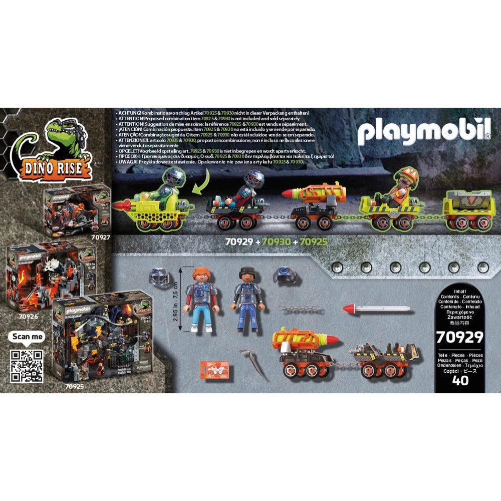 PLAYMOBIL 70929 Dino Mine Raketenkart