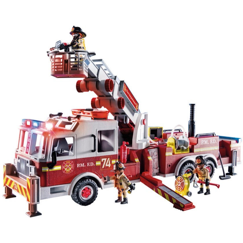 PLAYMOBIL 70935 Feuerwehr-Fahrzeug: US Tower Ladder