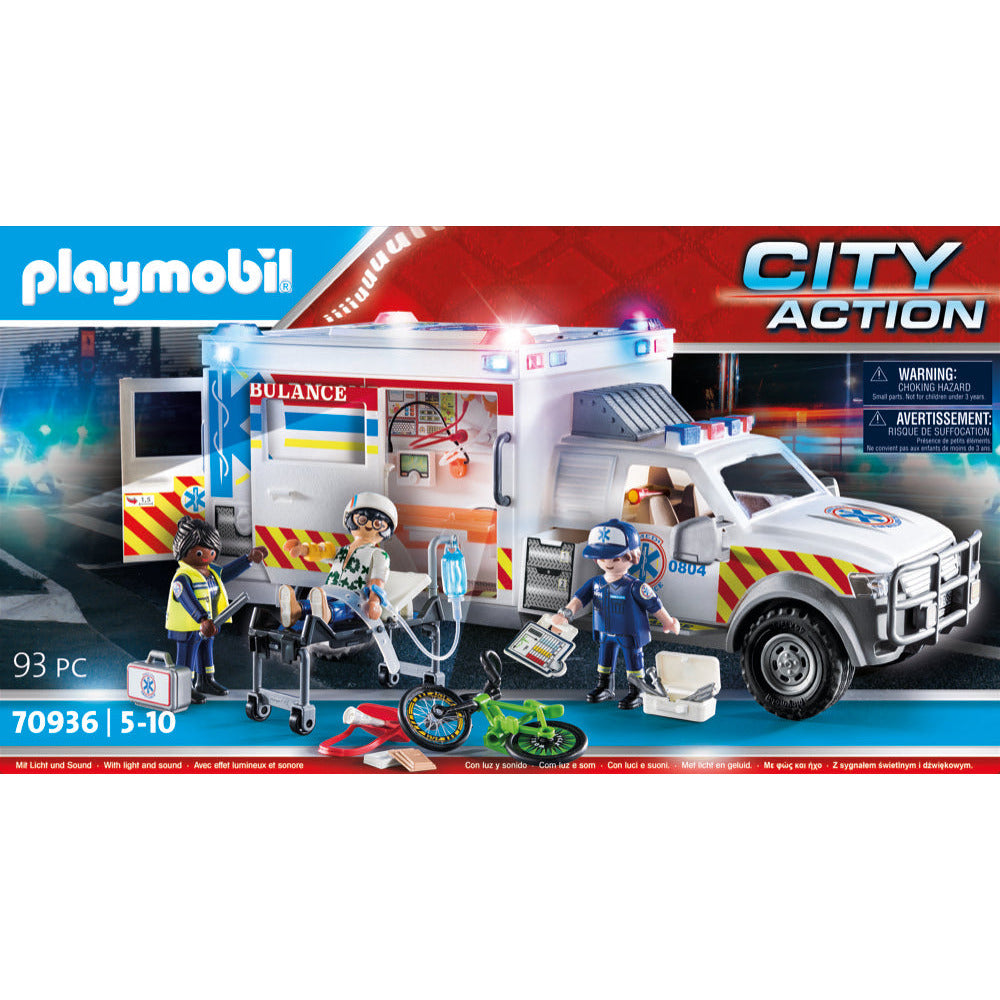 PLAYMOBIL 70936 Rettungs-Fahrzeug: US Ambulance