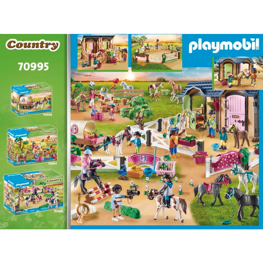 PLAYMOBIL 70995 Reitunterricht mit Pferdeboxen
