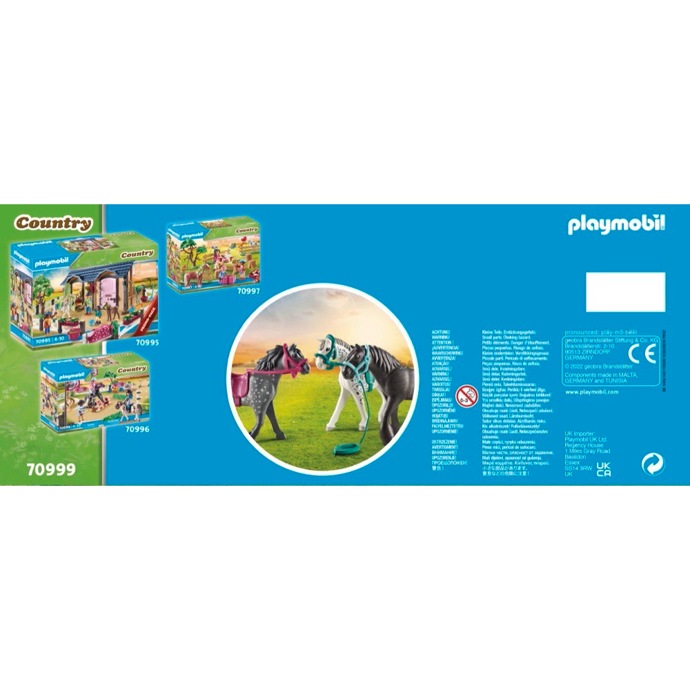 PLAYMOBIL 70999 3 Pferde: Friese, Knabstrupper & Andalusier