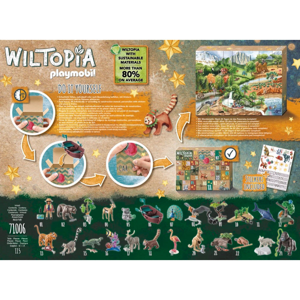 PLAYMOBIL 71006 Wiltopia - DIY Adventskalender: Tierische Weltreise