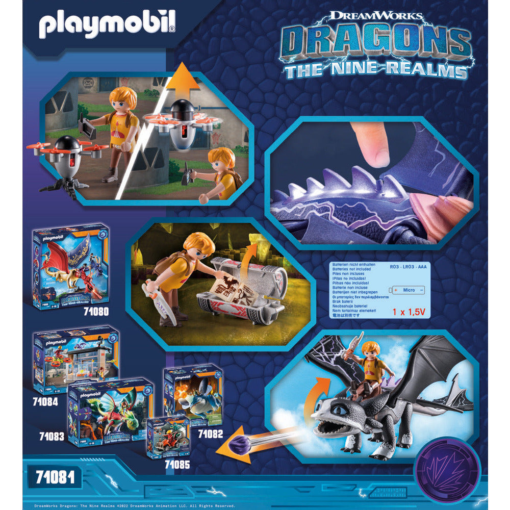 PLAYMOBIL 71081 Dragons: The Nine Realms - Thunder & Tom