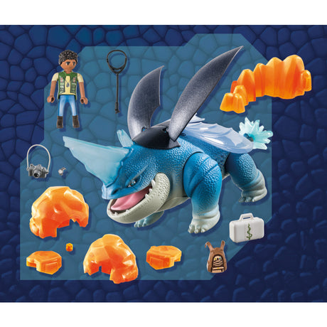 PLAYMOBIL 71082 Dragons: The Nine Realms - Plowhorn & D'Angelo
