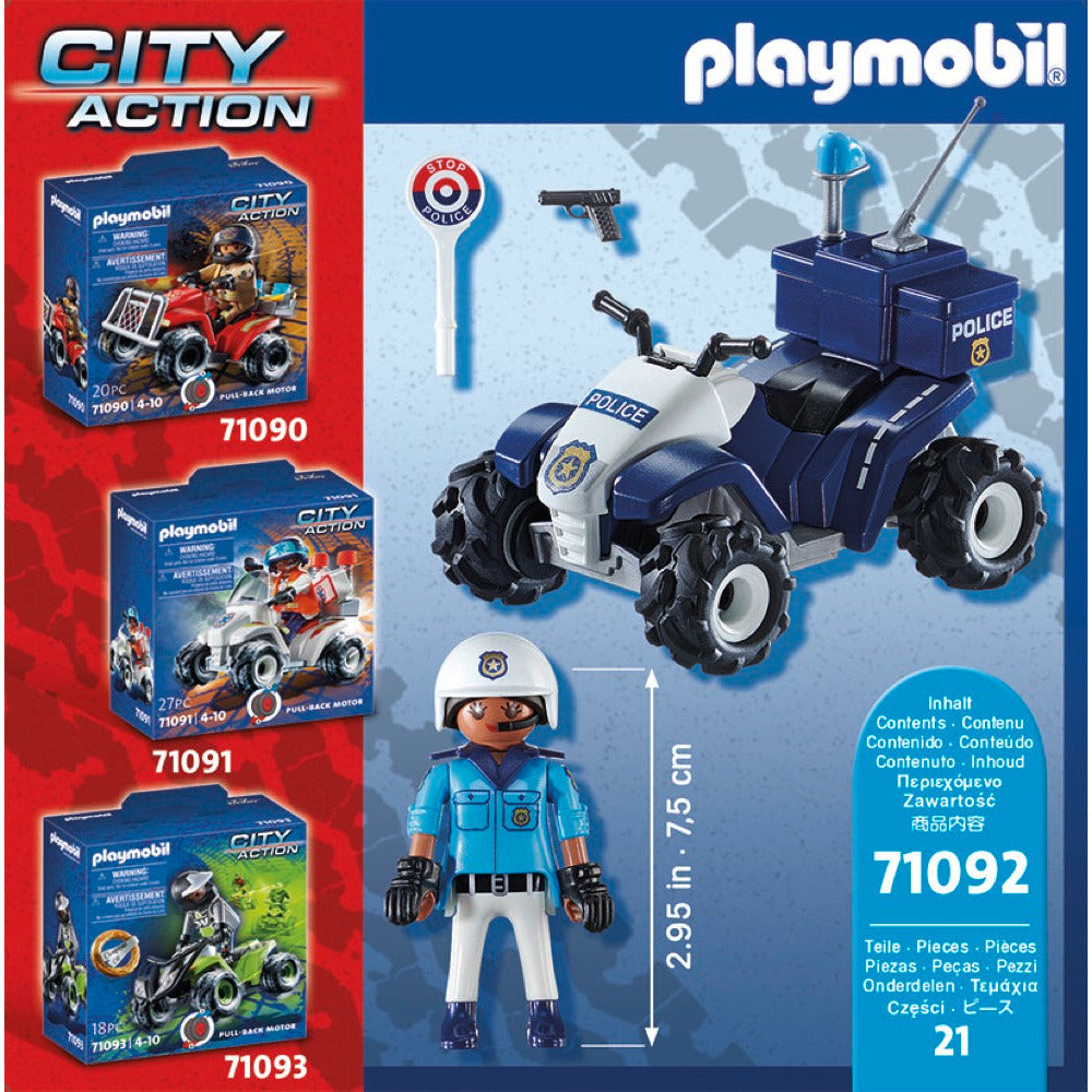 PLAYMOBIL 71092 Polizei-Speed Quad