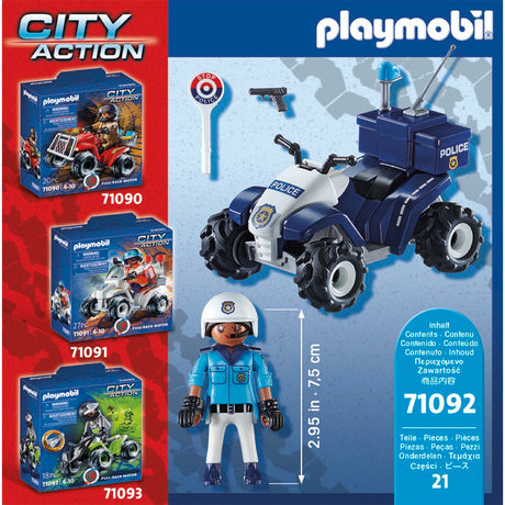 PLAYMOBIL 71092 Polizei-Speed Quad