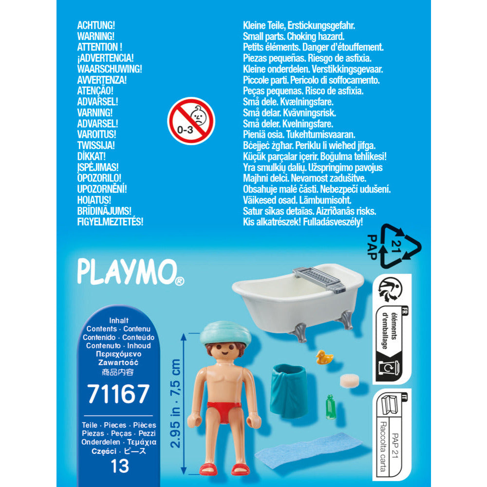 PLAYMOBIL 71167 Mann in der Badewanne