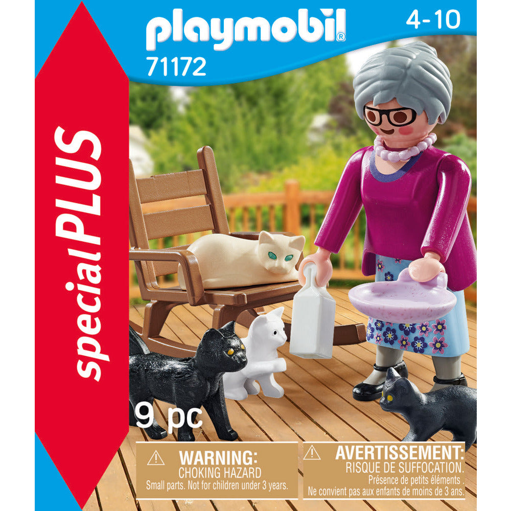 PLAYMOBIL 71172 Oma mit Katzen