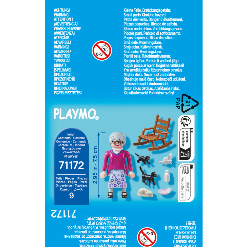 PLAYMOBIL 71172 Oma mit Katzen