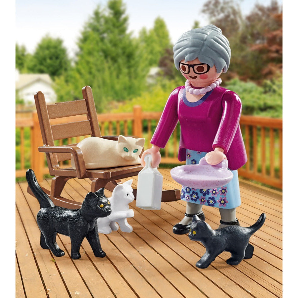 PLAYMOBIL 71172 Oma mit Katzen