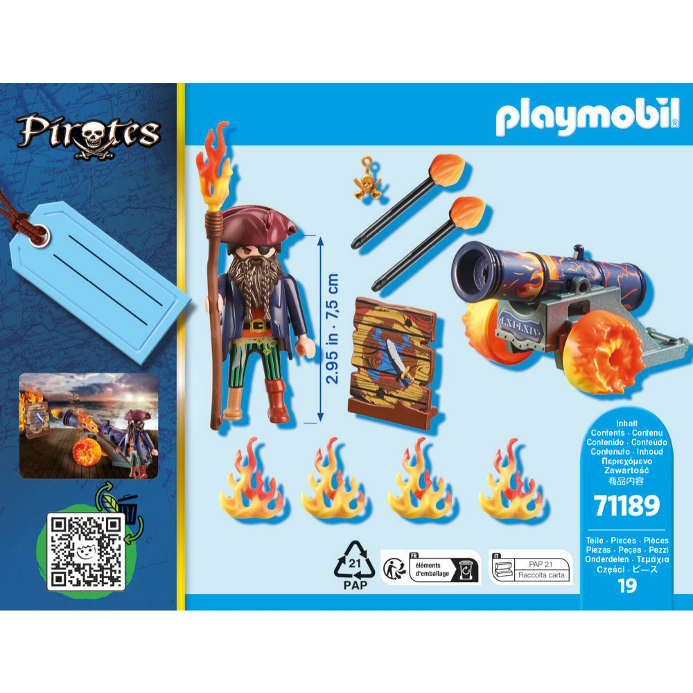 PLAYMOBIL 71189 Pirat mit Kanone