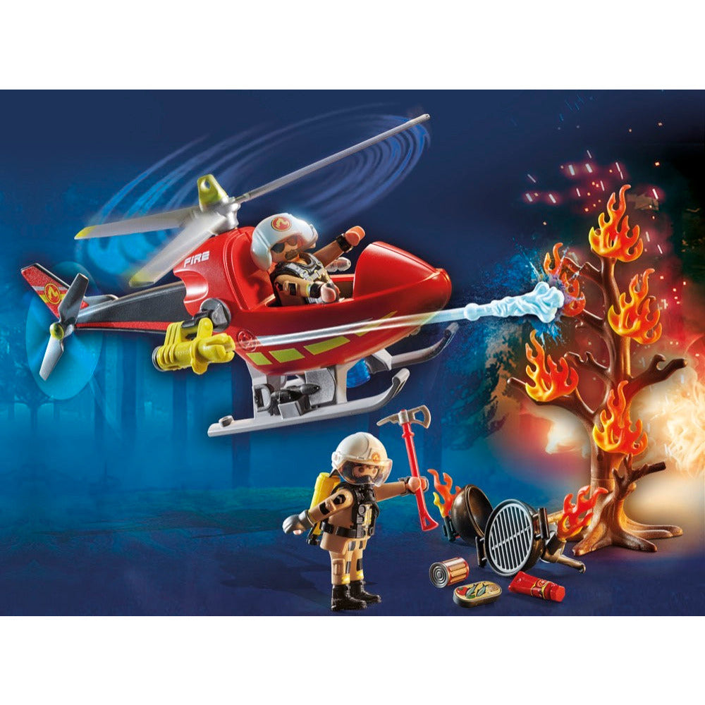 PLAYMOBIL 71195 Feuerwehr-Hubschrauber