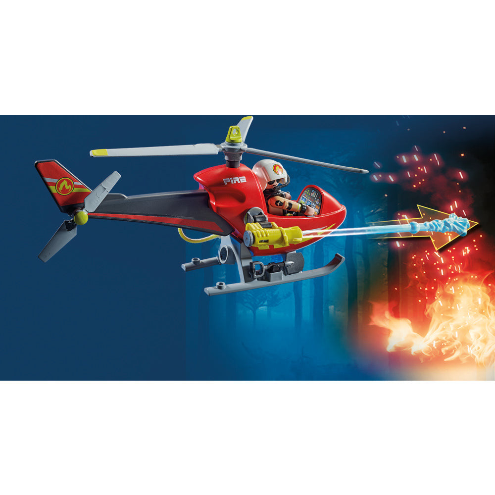 PLAYMOBIL 71195 Feuerwehr-Hubschrauber