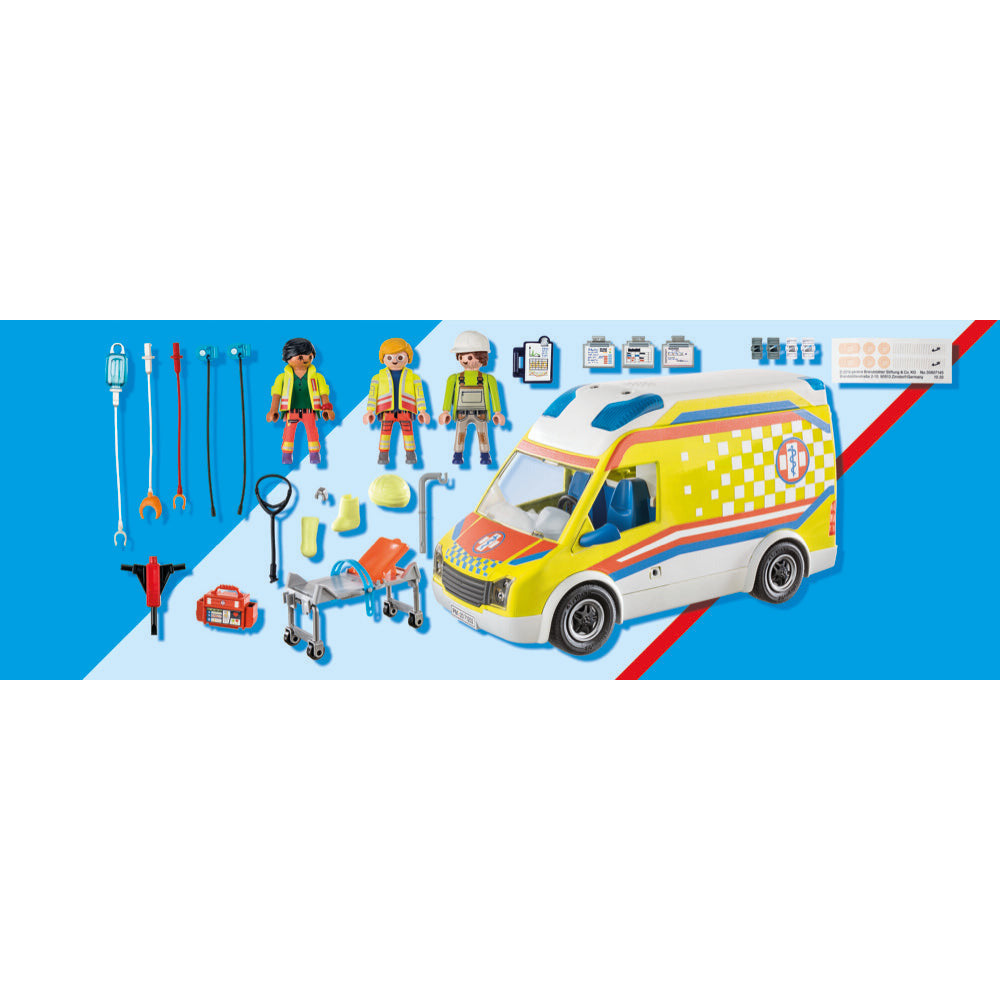 PLAYMOBIL 71202 Rettungswagen mit Licht und Sound