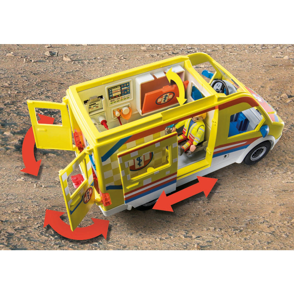 PLAYMOBIL 71202 Rettungswagen mit Licht und Sound