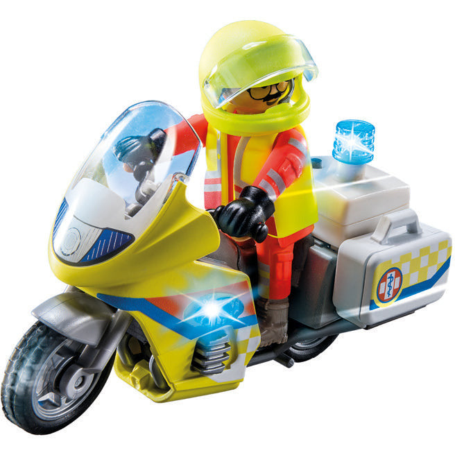 PLAYMOBIL 71205 Notarzt-Motorrad mit Blinklicht