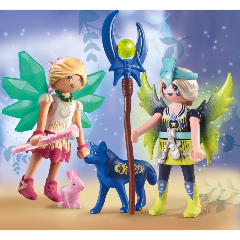 PLAYMOBIL 71236 Crystal- und Moon Fairy mit Seelentieren