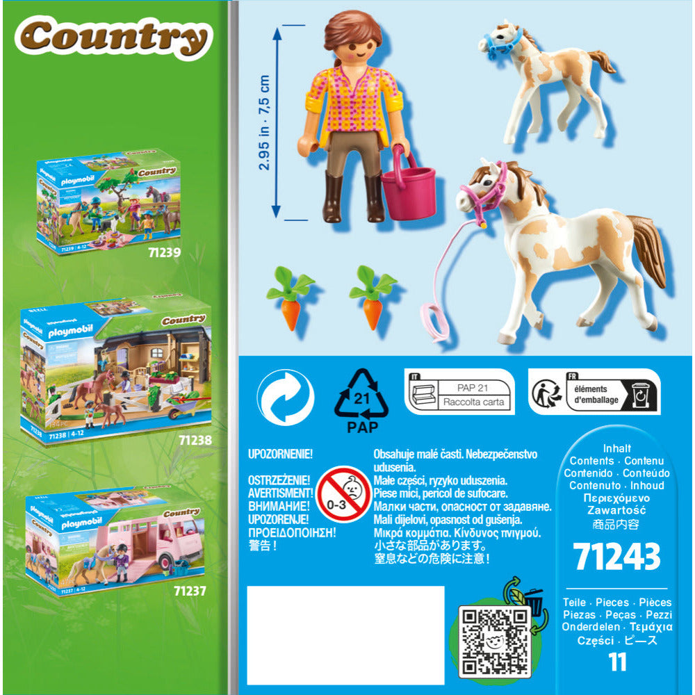 PLAYMOBIL 71243 Pferd mit Fohlen