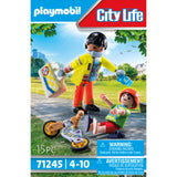 PLAYMOBIL 71245 Sanitäter mit Patient