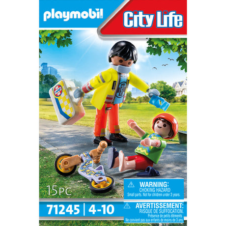 PLAYMOBIL 71245 Sanitäter mit Patient