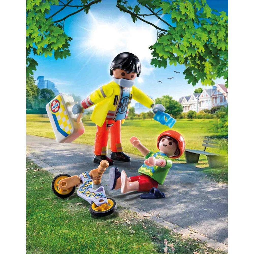PLAYMOBIL 71245 Sanitäter mit Patient