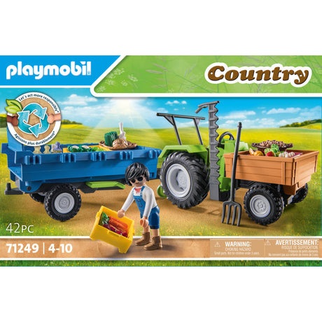 PLAYMOBIL 71249 Traktor mit Anhänger