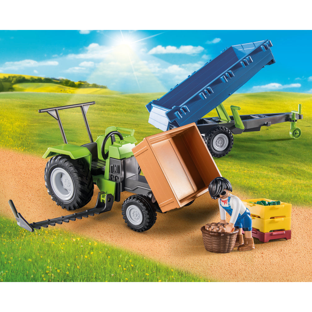 PLAYMOBIL 71249 Traktor mit Anhänger