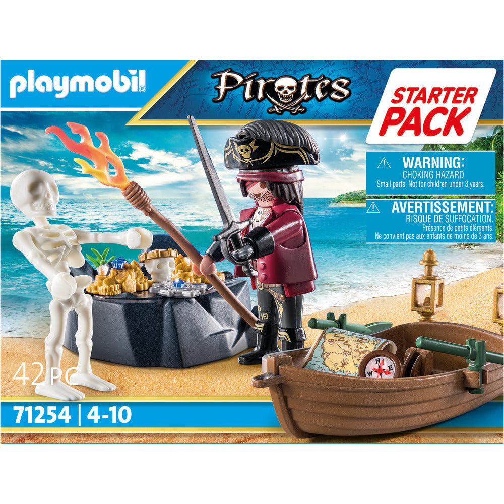 PLAYMOBIL 71254 Starter Pack Pirat mit Ruderboot