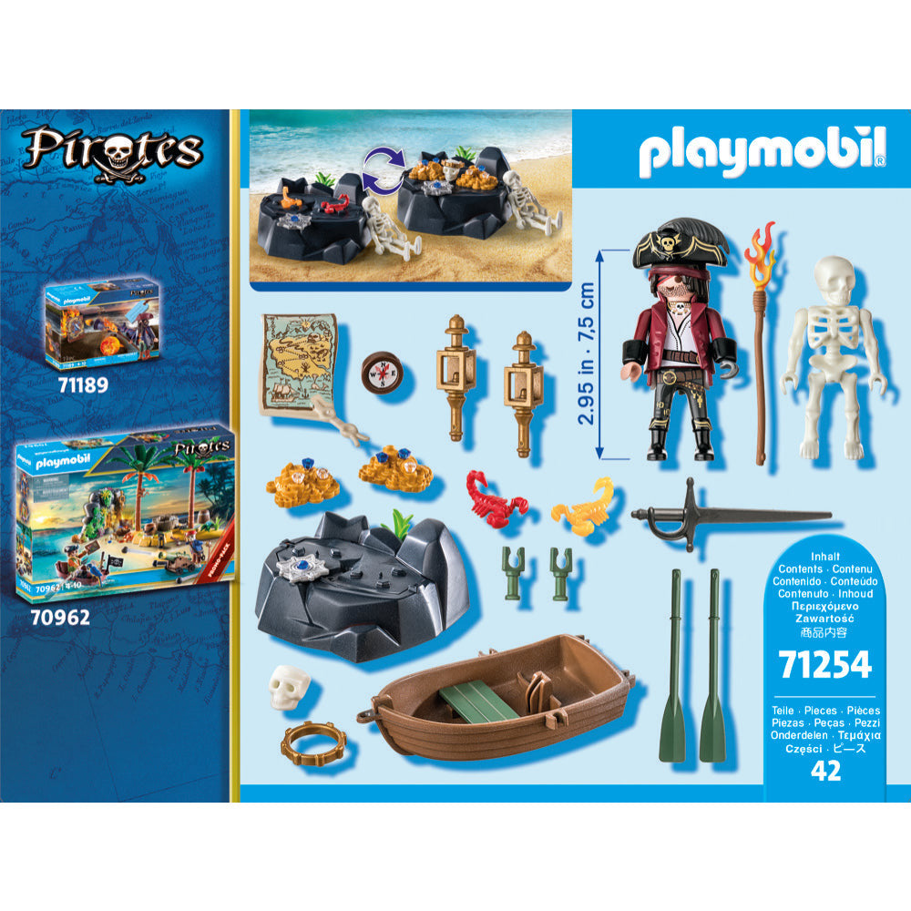 PLAYMOBIL 71254 Starter Pack Pirat mit Ruderboot