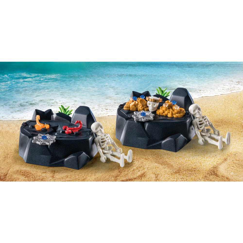 PLAYMOBIL 71254 Starter Pack Pirat mit Ruderboot