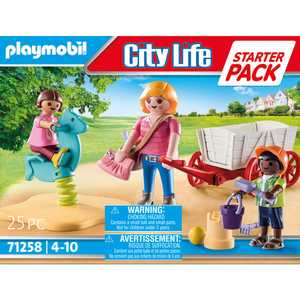 PLAYMOBIL 71258 Starter Pack Erzieherin mit Bollerwagen