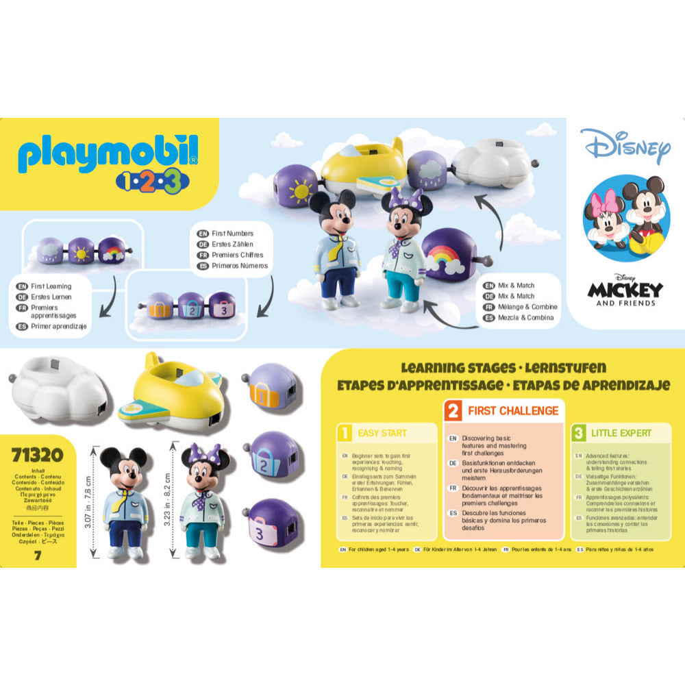 PLAYMOBIL 1.2.3 & Disney: Mickys & Minnies Wolkenflug 71320