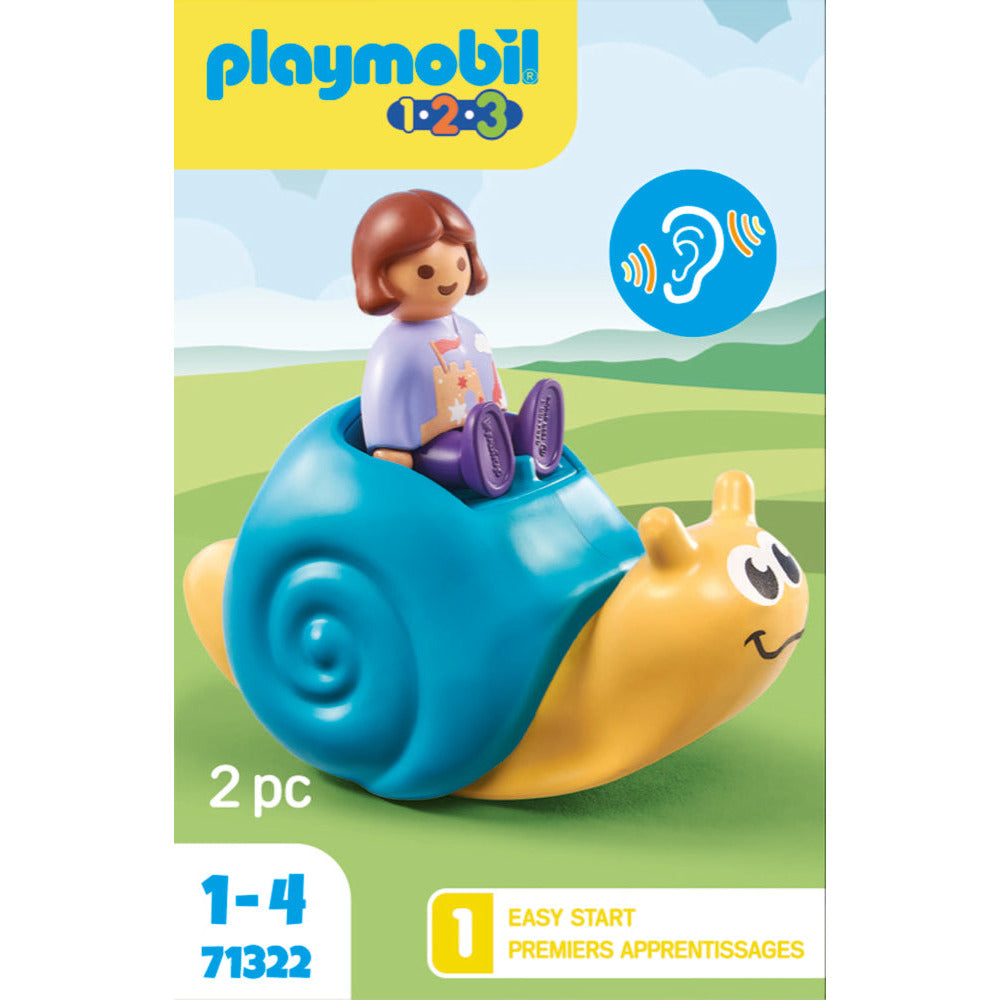 PLAYMOBIL 71322 1.2.3.: Schaukelschnecke mit Rasselfunktion