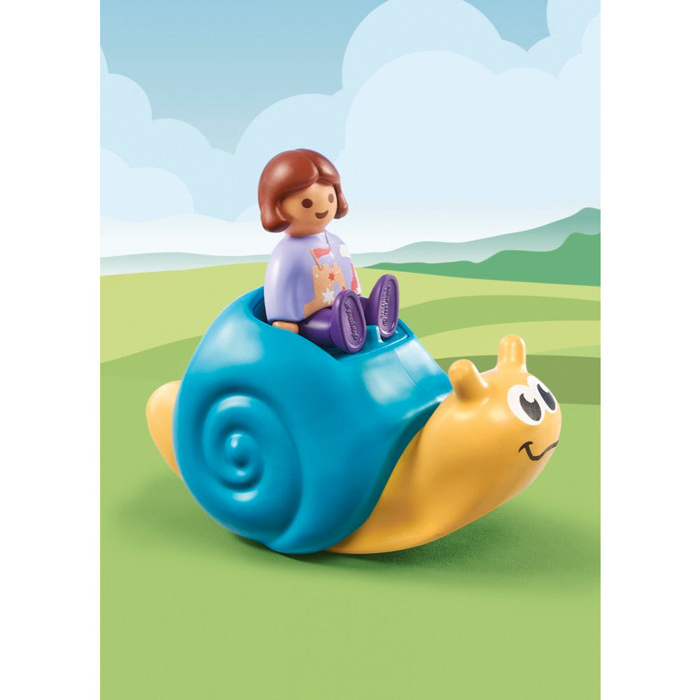 PLAYMOBIL 71322 1.2.3.: Schaukelschnecke mit Rasselfunktion